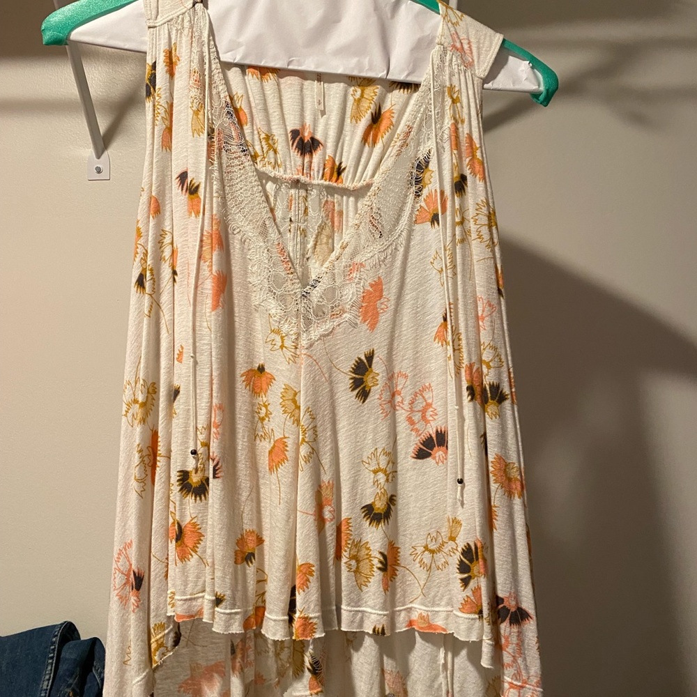 Worn TWICE! Free people tank top. Size small